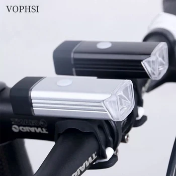 VOPHSI Велосипедный Фонарь USB LED Перезаряжаемый Комплект MTB Дорожный Велосипед Передняя Задняя Фара Лампа Водонепроницаемый Фонарик Велосипедные Аксессуары
