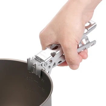 TOMSHOO Алюминиевый подъемник для кастрюль Ручка для кемпинга и сковороды Держатель кастрюли для приготовления пищи на открытом воздухе