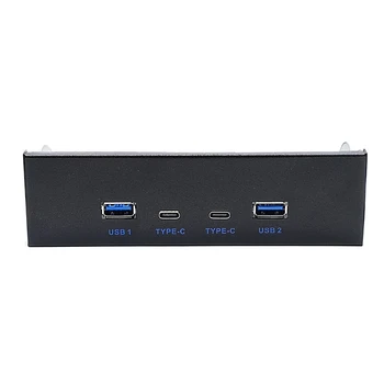 Концентратор USB-C и USB 3.0, 4 порта на передней панели к материнской плате, 20-контактный разъем USB3.0 для 5,25 