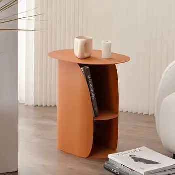 Журнальный столик в скандинавском стиле Мебель для дома Диван в гостиной Приставной столик Современная прикроватная тумбочка Небольшой шкаф для хранения Сервировочные столики