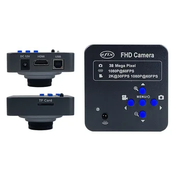 Full HD 38MP 1080P 60FPS Промышленный Видеомикроскоп Камера HDMI USB Программное Обеспечение Для Измерения Инструмент Для Ремонта Телефона Инструменты