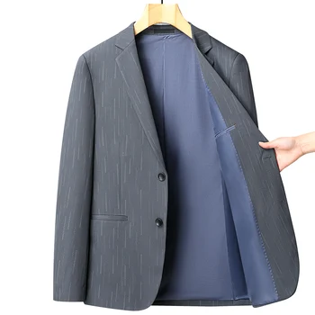 2023 Мужская мода, высококачественное вечернее приталенное трендовое повседневное красивое мужское бутик высокого класса, легкое клетчатое пальто для отдыха