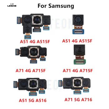 Оригинальная передняя задняя камера для Samsung Galaxy A51 A71 4G 5G, обращенная к задней стороне, Модуль фронтальной камеры для селфи, Гибкие Запасные части