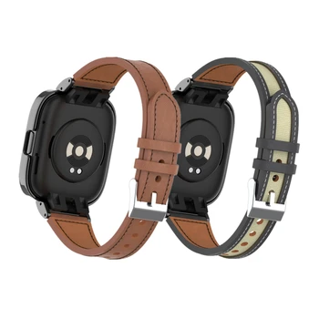 Кожаный браслет для Xiaomi Redmi Watch с 3 ремешками, сменный кожаный ремешок для наручных часов, ремешок для часов с пряжкой