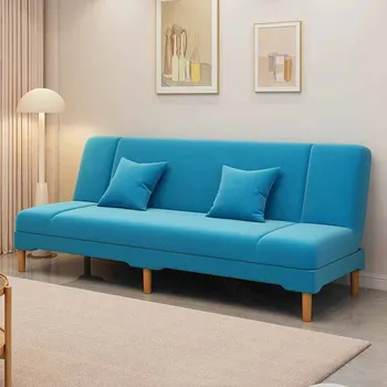 Минималистичные диванные подушки для отдыха, Раскладывающийся диван для гостиной, Роскошный диван для чтения, Длинный Складной диван для салонов, мебель для спальни