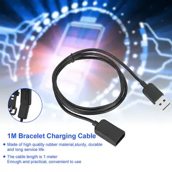 USB-кабель для зарядки часов 5i, резиновый мягкий провод из TPE, черный легкий смарт-браслет, USB-кабель для зарядки, зарядное устройство для часов для Huawei 4