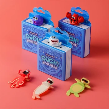 Разноцветное 3D Морское животное, Мягкая Гибкая книжная страница из ПВХ, игрушка-маркер, принадлежности для домашней школьной Рождественской вечеринки.