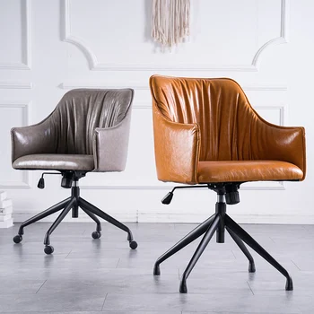 Популярные офисные стулья Nordic для ленивого сидячего образа жизни, удобный лифт, дизайнерский простой ретро-стол, компьютерные стулья для персонала