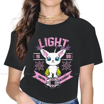 Женские рубашки Light Academy, Аниме Digimon Adventure Digital Monster, футболка в Корейском стиле, Готический Винтажный женский топ