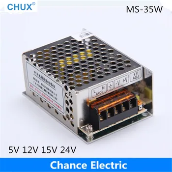 CHUX 5v 12v 15v 24v Импульсный источник питания 35 Вт С с одним Выходом SMPS промышленного светодиодного трансформатора меньшего Размера
