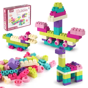 Детские крупные частицы, собранные из мягких клеевых блоков, могут жевать детскую игрушку, строительный блок для раннего образования и науки