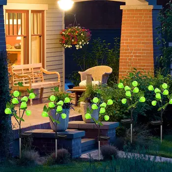 Солнечная груша, уличный солнечный садовый светильник, лампа на дереве, водонепроницаемый парковый фонарь, ландшафтный светильник для украшения двора, дорожки, сада.