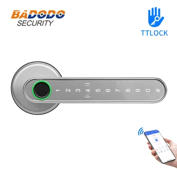 Приложение TTlock Smart Remote Control Пароль от отпечатка пальца RFID IC-карта с одной защелкой и засовом замком