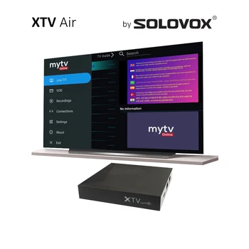 MytvOnline XTV Air Android 11 Smart Xtream StalkerID Декодер От SOLOVOX С поддержкой WiFi5 BT Mytv Online S905W2 SuperTV AV1 IP Box