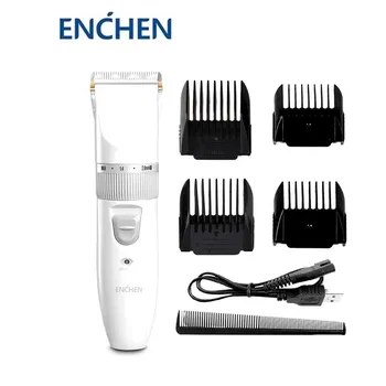 Youpin ENCHEN SharpR Электрический Триммер для волос Резак для волос Домашняя USB Машинка для стрижки волос с быстрой зарядкой Беспроводная Перезаряжаемая Керамическая Резка