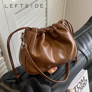 Женские сумки через плечо на шнурке, весенняя новинка 2023 года, модные дизайнерские классические винтажные сумки и кошельки