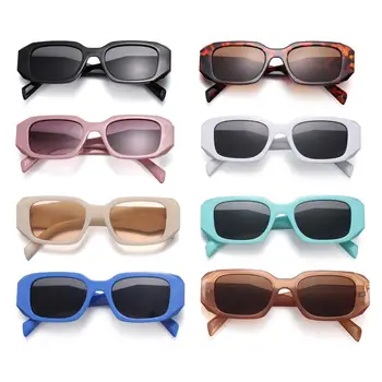 Ретро Солнцезащитные очки Модные прямоугольные солнцезащитные очки для женщин Модные Солнцезащитные очки в квадратной оправе с защитой от UV400 Аксессуары для очков
