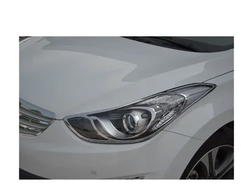 ABS Хромированная крышка лампы передней фары для 2012-2017 Hyundai Elantra для стайлинга автомобилей bsbx