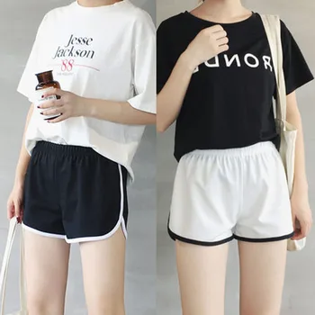 Летние корейские шорты Y2k для женщин в байкерском стиле; Черный, спортивный, Белый, Розовый, сексуальный, мини, японский милый Горячая женская одежда с брюками, бесплатная доставка