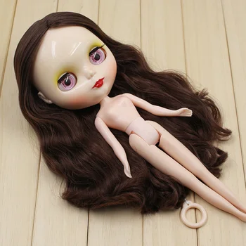 Кукла Ню Блит с каштановыми волосами Фабричная кукла, подходящая для изменения своими руками BJD Игрушка для девочек ksm JDSIE