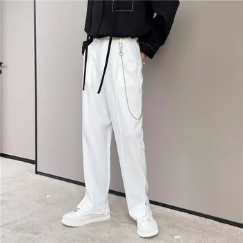 Новые мужские брюки Повседневные брюки Тонкая и дышащая Корейская версия повседневных классических удобных домашних брюк Slim с широкими штанинами B19