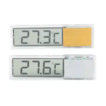 Портативный термометр для аквариума 3D Аквариумный термометр с 3D ЖК-прозрачным дисплеем