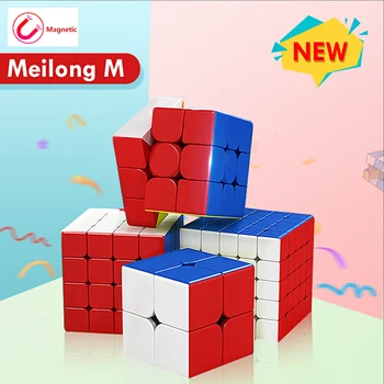 Магнитный Куб MoYu Meilong 2M 3M 4M 5M magic cube 2x2 3x3 4x4 5x5 Магниты Speed Cube Cubo Magico Развивающие Игрушки Для Детей