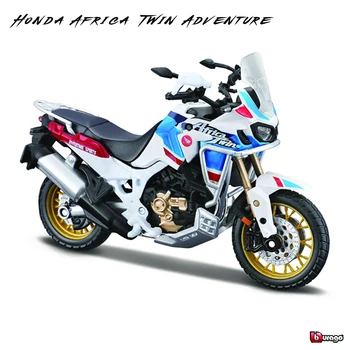 Bburago 1:18 моделирование мотоцикла из сплава Honda Africa Twin Adventure авторизованная модель игрушечного автомобиля подарочная коллекция