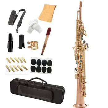 Профессиональный концертный прямой саксофон 875EX Bb Саксофон Высококачественный инструмент из латуни