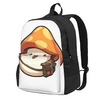 Maplestory Оранжевый гриб с милым мешковатым дизайном 3D-печати, рюкзак, студенческая сумка, Maplestory 2 Оранжевый Гриб, Милая Mmo Онлайн