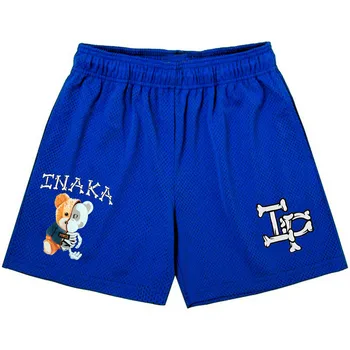 Мужские шорты Inaka, женские классические баскетбольные шорты для спортзала, тренировочные сетчатые шорты Inaka Power, модные дизайнерские мужские повседневные шорты для фитнеса