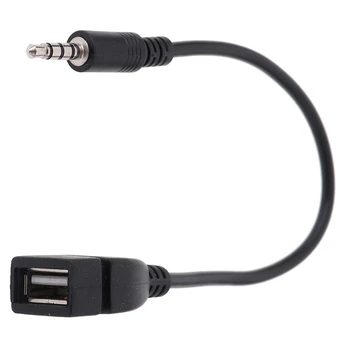 3,5 ММ Автомобильный Аудиокабель AUX С электронным Воспроизведением музыки Аудиокабель USB для наушников Конвертер Автомобильные Аксессуары