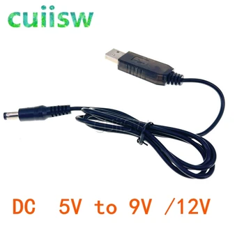 Линия повышения мощности USB от постоянного тока 5 В до постоянного тока 9 В /12 В повышающий модуль USB конвертер Кабель-адаптер 2,1x5,5 мм штекер