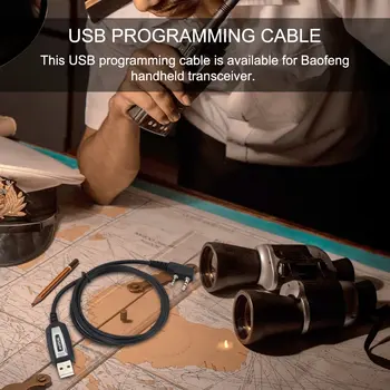 USB Кабель для программирования/Шнур CD-драйвер для портативного приемопередатчика Baofeng Uv-5R/Bf-888S USB Кабель для программирования