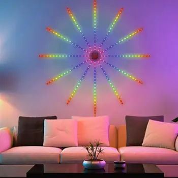 Светодиодная лампа, управление приложением, музыкальный режим, функция синхронизации, регулируемая яркость, широкая праздничная вечеринка, Bluetooth-совместимая RGB-лампа для дома