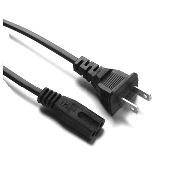 10 шт./лот Портативное зарядное устройство для горячей продажи US JP AC Рисунок 8 Удлинитель питания Шнур 2-контактный штекер 1,4 м для кабеля питания