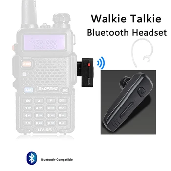 Портативная рация Bluetooth-Совместимая Гарнитура Громкой Связи PTT Наушники-Вкладыши для BaoFeng UV-5R Radtel RT-490 RT-830 RT-4B RT12