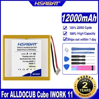 Аккумулятор HSABAT IWORK 11 емкостью 12000 мАч для аккумуляторов ALLDOCUB Cube IWORK 11 для планшетных ПК