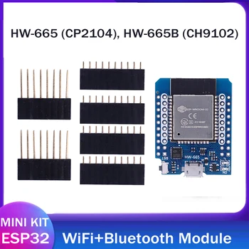 МИНИ-КОМПЛЕКТ ESP32 Development Board Модуль Беспроводной WiFi Bluetooth-Совместимый 3,3-5V Двухъядерный процессор CP2104/CH9102