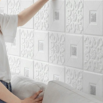 10шт 35 см x 35 см Самоклеящаяся имитация кирпича украшение дома фон наклейка на стену 3D обои ТВ фоновое украшение