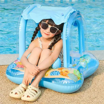 Детский поплавок, летний зонт, Надувное кольцо для плавания, сиденье для плавания, детский тренажер для плавания, игрушки для купания, кольца для малышей