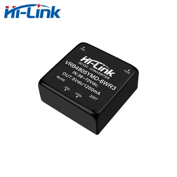 Hi-Link Интеллектуальный 6 Вт 48 В (36-72 В) до 5 В 1200 мА Изолированный преобразователь постоянного тока VRB4805YMD-6WR3 DCDC Понижающий Модуль питания