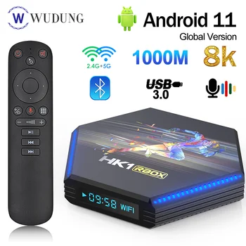 2023 HK1 RBOX R2 Android 11,0 Smart TV Box 2,4G 5G Wifi BT4.0 RK3566 DDR4 1000M LAN 8K Медиаплеер 4 ГБ 32 ГБ 64 ГБ телеприставка