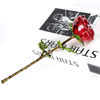 Романтический креативный небольшой подарок на День Святого Валентина, украшение из хрустальных роз для подруги и жены