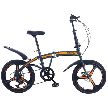 20-дюймовый Складной велосипед с двойным дисковым тормозом с переменной скоростью для взрослых, езда на открытом воздухе, Легкосплавный Одноколесный Дорожный Горный велосипед
