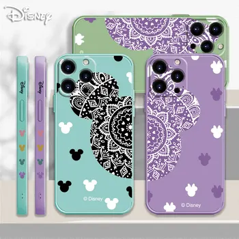 Disney Mickey Minnie Mandala Art Роскошный Конфетный Чехол Для Телефона iPhone 13 12 11 Pro Max Mini X XR XS Max 7 8 6 6s Plus SE Funda