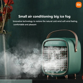 Автомобильный вентилятор-охладитель воздуха Xiaomi, вентилятор водяного охлаждения, Портативный кондиционер, автомобильный Электрический кондиционер Type-C для домашнего офиса