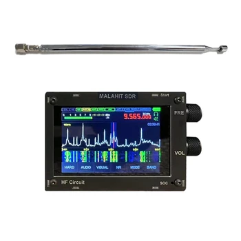 1.10 D 50K-2GHZ радиоприемник Malahiteam DSP SDR-приемник с платой расширения AM / SSB/NFM/WFM + динамик + аккумулятор