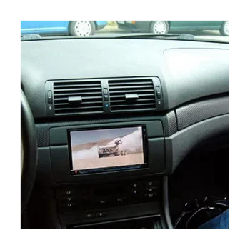 Панель модификации аудиопанели 2Din, рамка панели DVD-навигации, автомобильные панели, стерео-радиопанель для 98-05 3-Series E46