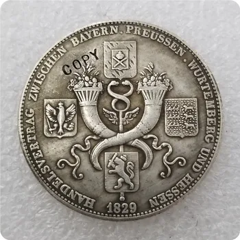 КОПИЯ монеты государства Германия 1829 года памятные монеты-реплики монет, медали, монеты для коллекционирования